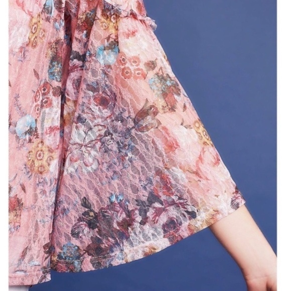 Anthropologie Akemi + Kin Patrizia Floral Lace SZ M - Picture 4 of 10